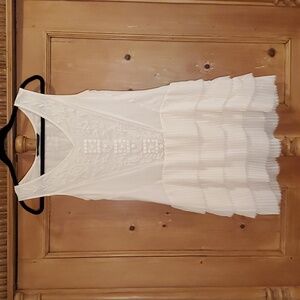 🎁 ZARA Woman lace tiered mini dress
